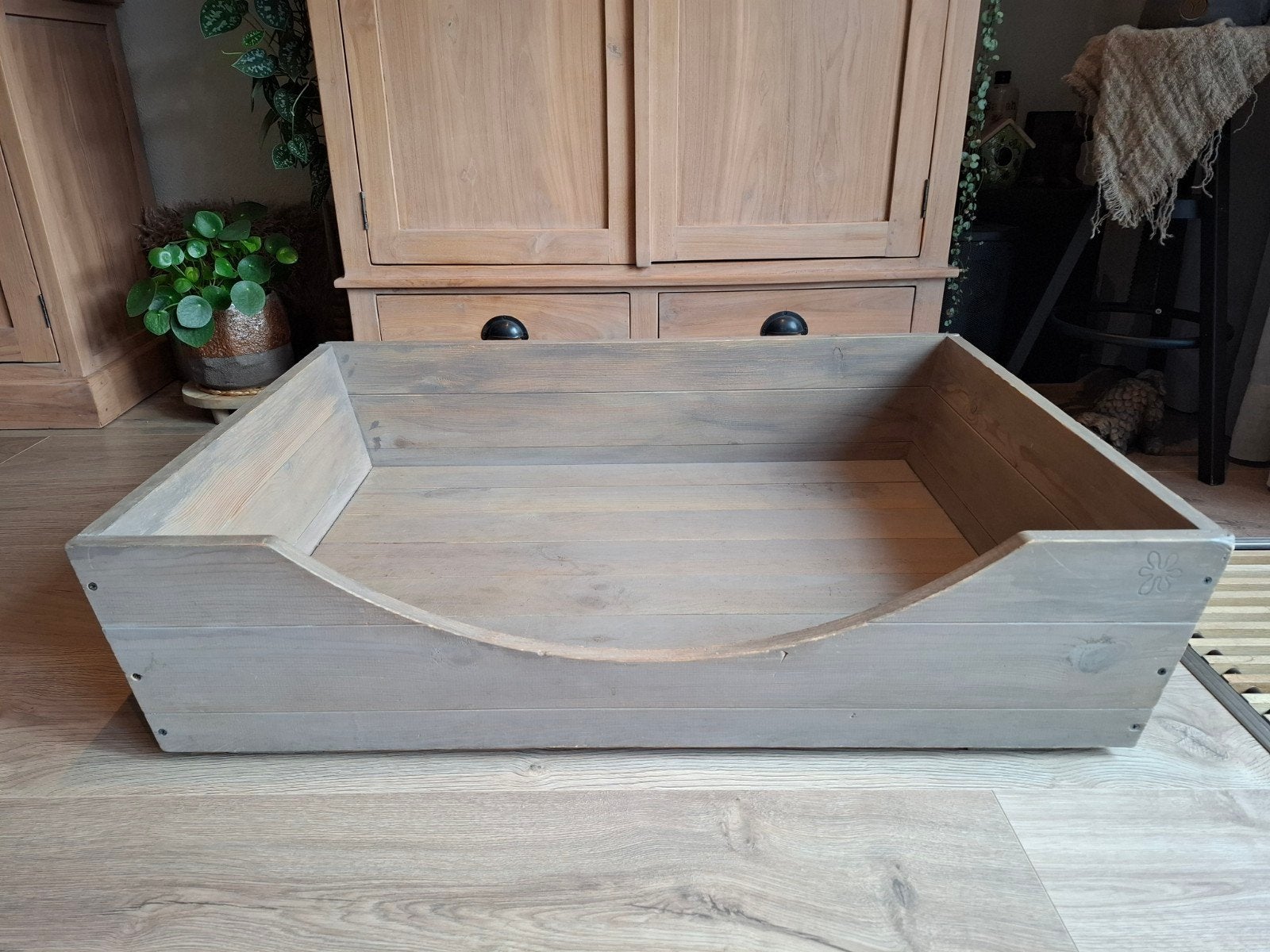 grote houten hondenmand Intratuin, Dieren en Toebehoren, Ophalen, Zo goed als nieuw, Overige