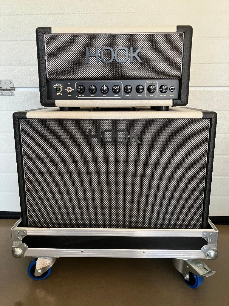 HOOK Dual 45 + Cab WGS Veteran 30 + Custom Cases, Ophalen, Zo goed als nieuw, Gitaar, Minder dan 50 watt
