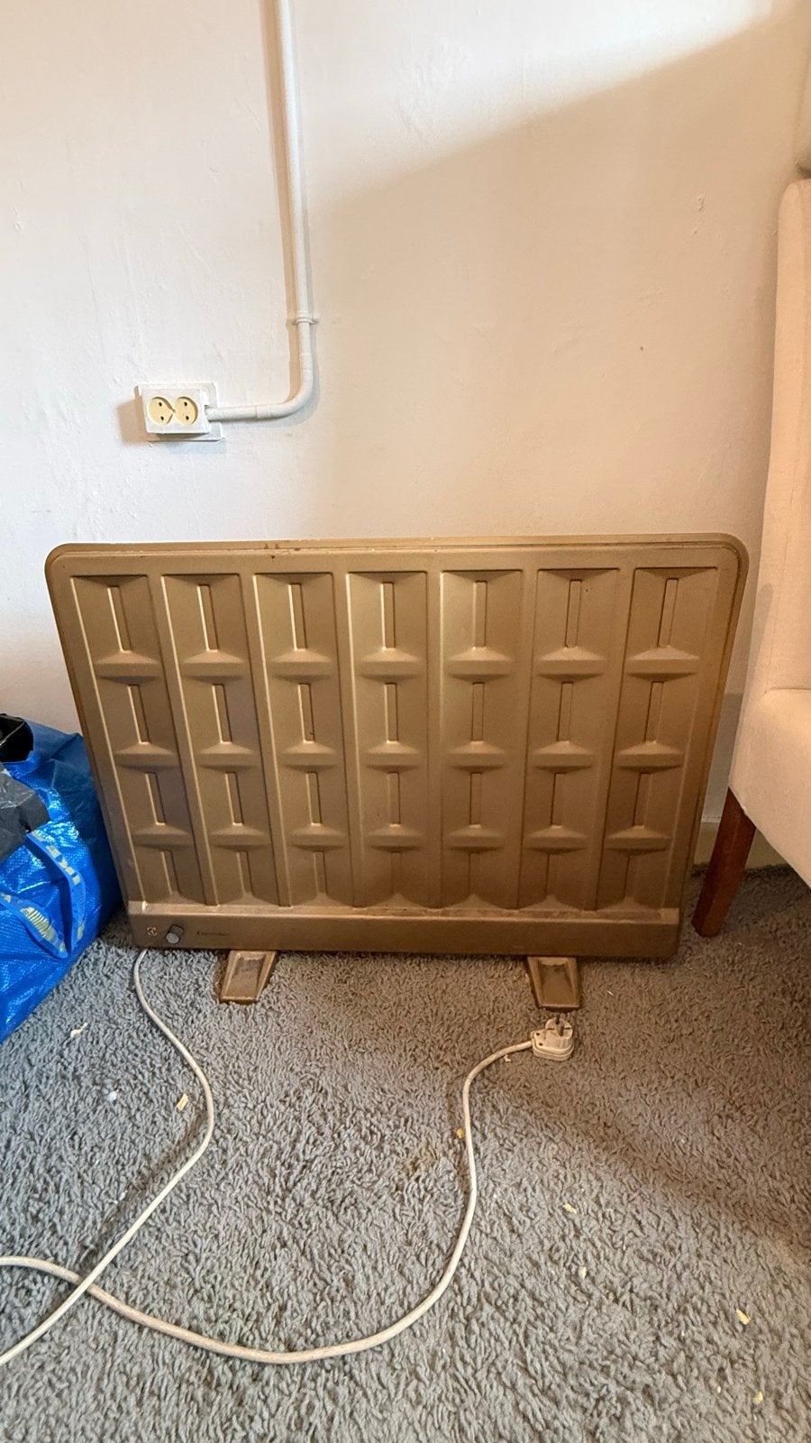 Gouden elektrische kachel - Gebruikt, werkt perfect, Ophalen, 30 tot 80 cm, Gebruikt, Kachel