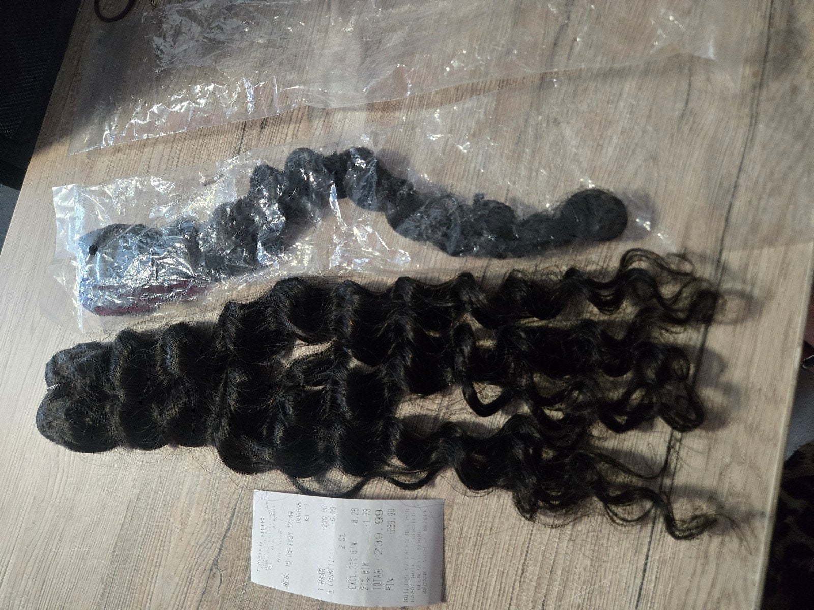 Human haar / human hair weave curly 24 inch, Ophalen of Verzenden, Nieuw, Pruik of Haarverlenging