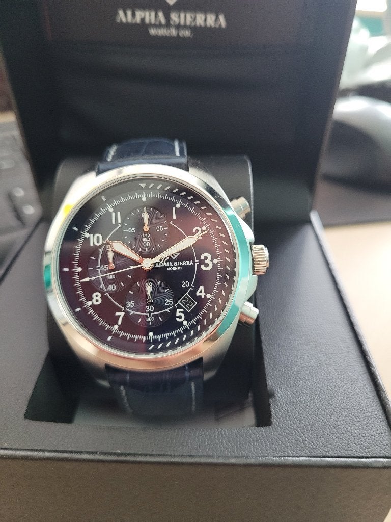 Alpha Sierra Hornet SB03 SEIKO Nieuw t.w.v € 399-,, Blauw, IOS, Nieuw, Ophalen of Verzenden