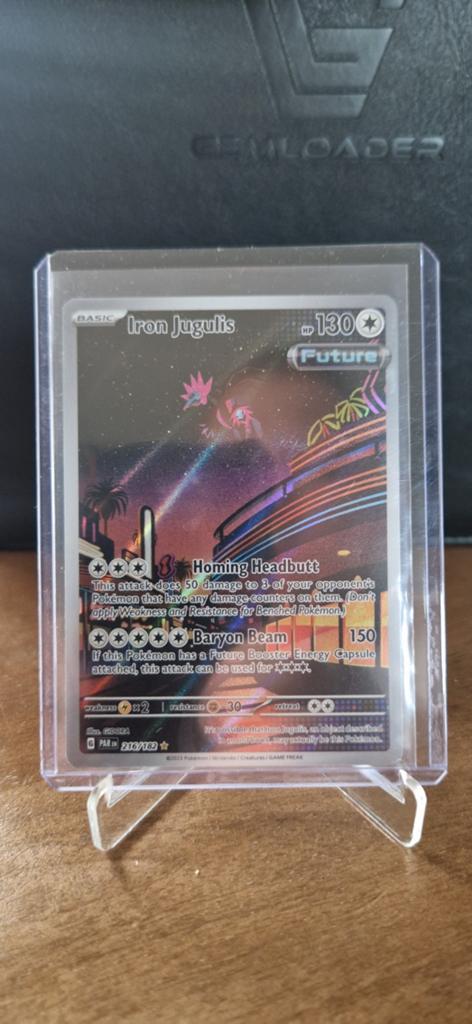 Pokémon Kaart: Iron Jugulis 216/182 (Future), Ophalen of Verzenden, Zo goed als nieuw, Losse kaart, Foil