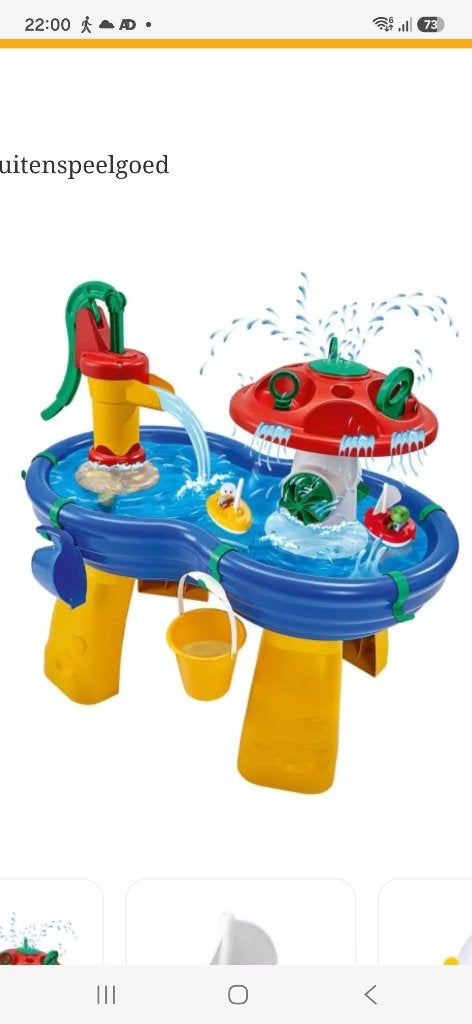 Aqua play watertafel met toebehoren voor uren speelplezier, Ophalen of Verzenden, Zo goed als nieuw