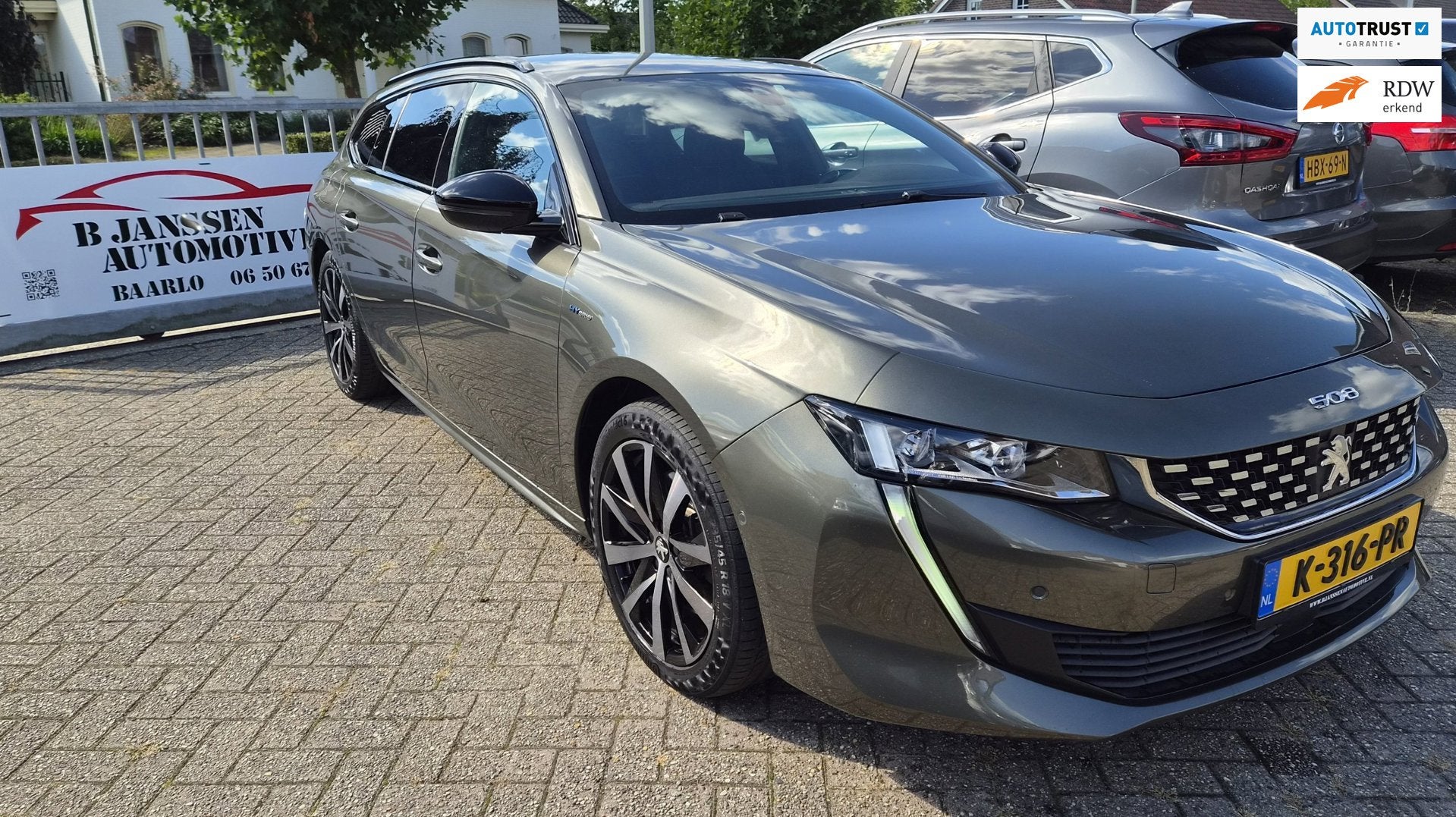 Peugeot 508 SW 1.6 HYbrid Blue Lease GT Line Avantage, Auto's, 745 kg, Gebruikt, 4 cilinders, Leder en Stof