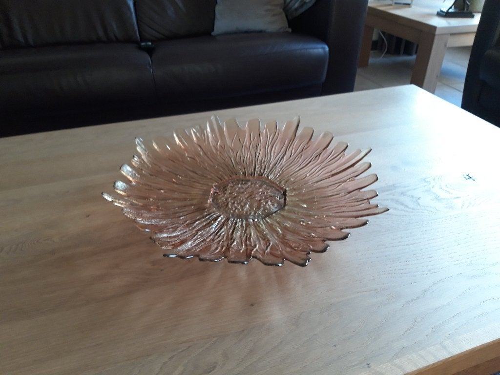 Te koop: Art Deco vintage persglazen schaal - Diameter 49cm, Ophalen