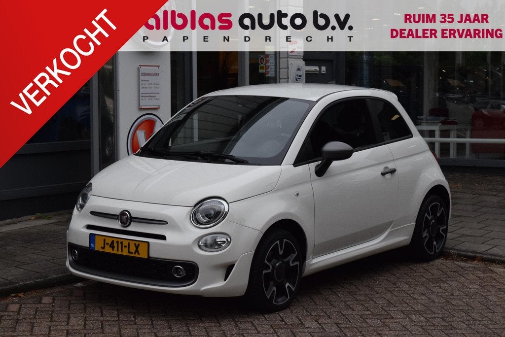 Fiat 500 1.2 Sport|Nav|Cruise|Carplay|PDC|TFT|16"|, Auto's, Voorwielaandrijving, Stof, Gebruikt, 4 cilinders