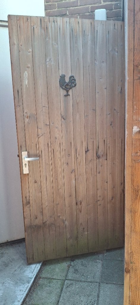 Douglas houten poort 99x211 cm stuk schutting mag ook mee, Tuin en Terras, Tuinpoorten, Ophalen, Gebruikt, 200 cm of meer, Minder dan 100 cm