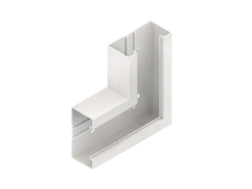 Hoek verticaal wandgoot PVC 105mm RAL9010 - Kleinhus, Verzenden, Nieuw