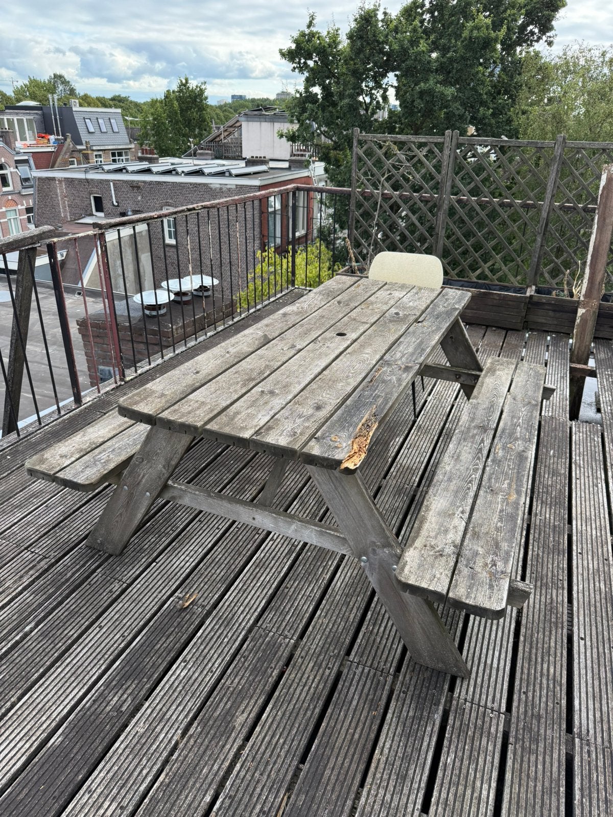 Gratis, Ophalen, Gebruikt, Rond, Hout