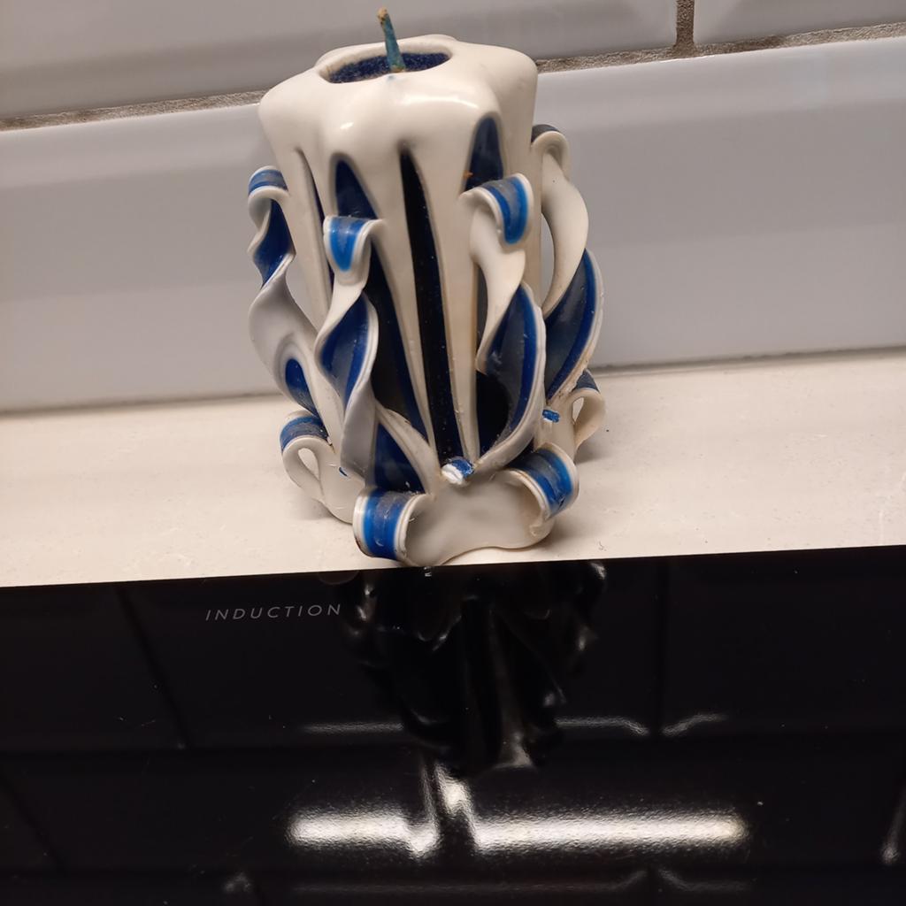 Prachtige Vintage Handgesneden Kaars uit Kroatië (Pula), Ophalen of Verzenden, Overige materialen, Minder dan 25 cm