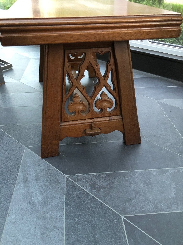 Salontafel of tafel met houtsnijwerk, Ophalen, 50 – 75, 50 tot 100 cm, 50 tot 100 cm