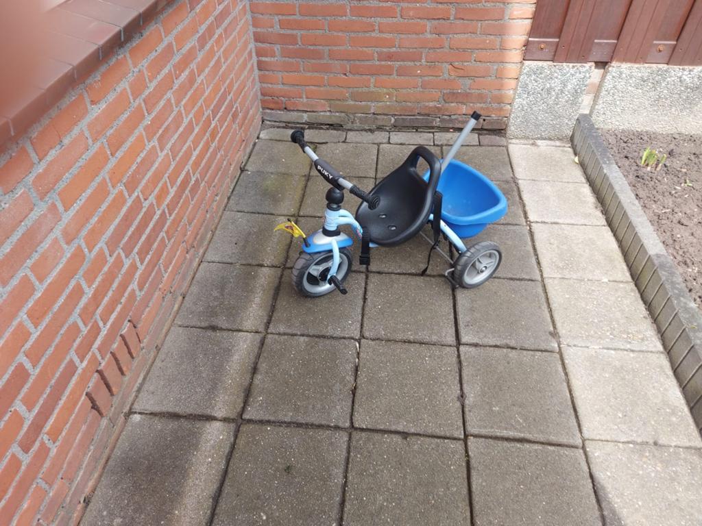 Puky driewieler, Ophalen, Zo goed als nieuw, Puky, Duwstang