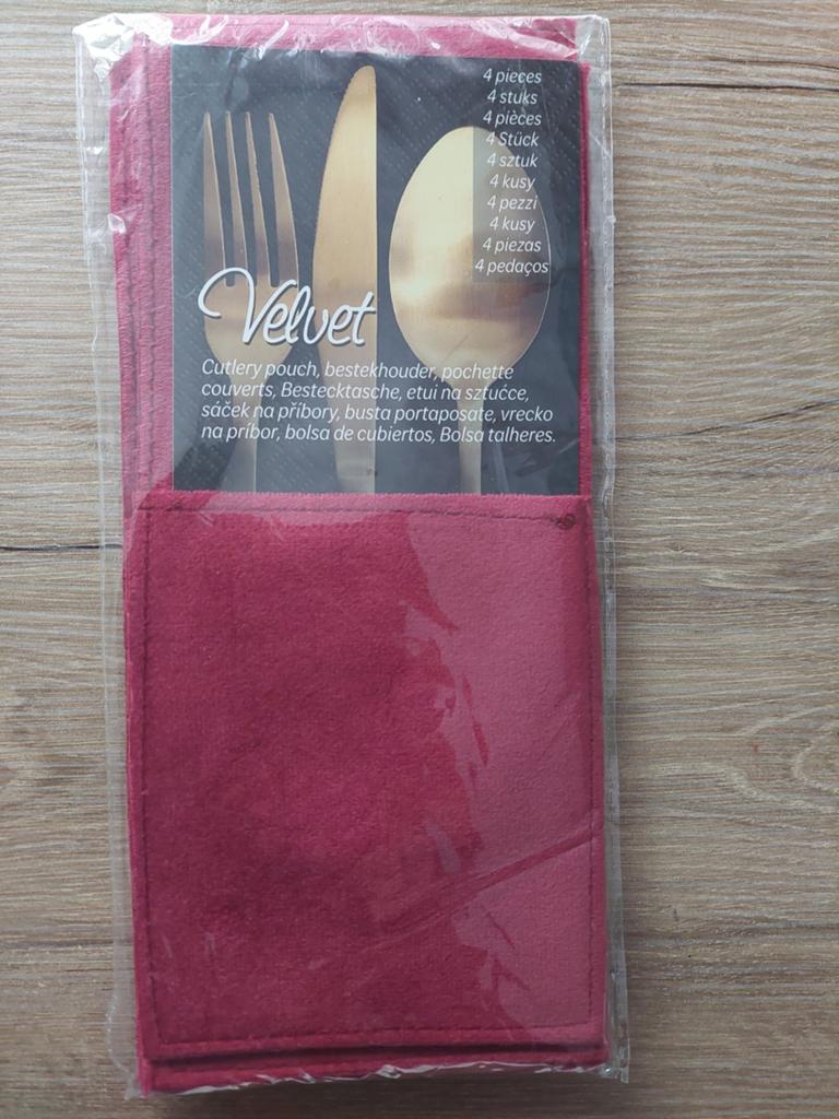 Velvet bestekhouders,4 stuks., Ophalen of Verzenden, Nieuw, Rvs of Chroom