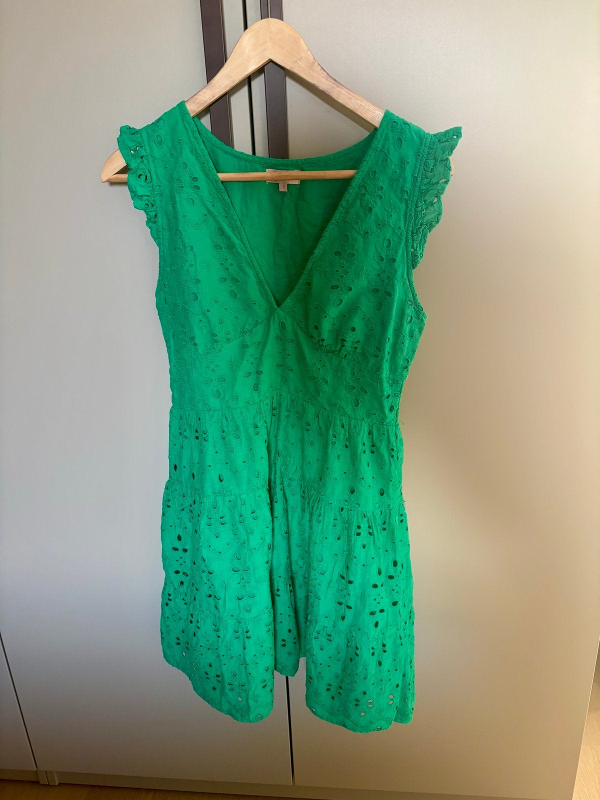 Goa Zomerjurkje Groen Kant 100% Katoen - Nieuw, Kleding | Dames, Verzenden, Nieuw, Maat 36 (S), Boven de knie