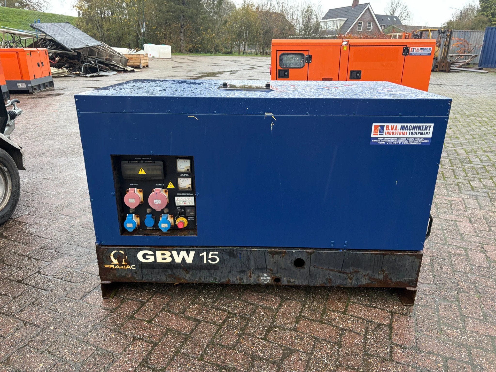 Pramac Yanmar GBW 15 17 kVA aggregaat generatorset