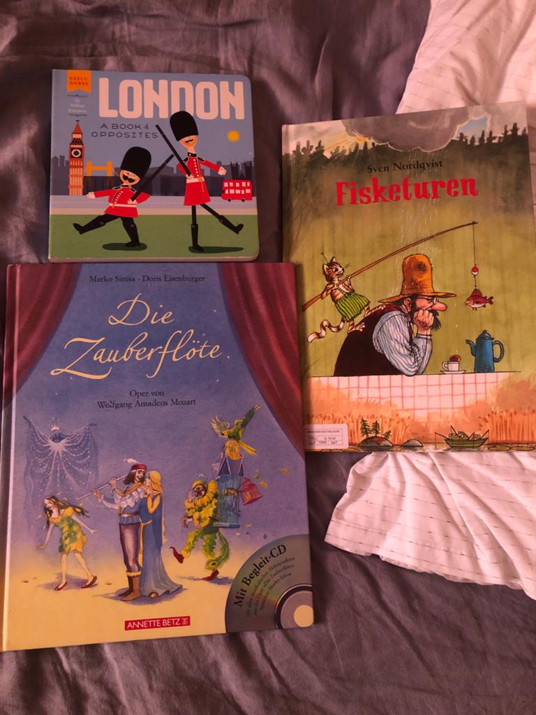 Kinderboeken: London, Die Zauberflöte, Fisketuren, Ophalen of Verzenden, Gelezen, Uitklap-, Voel- of Ontdekboek, 2 tot 3 jaar