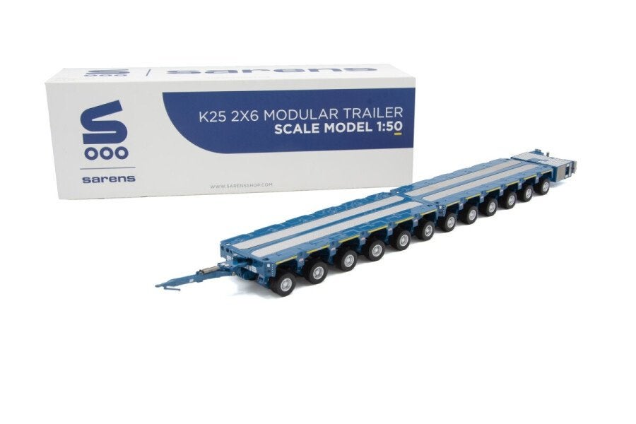 Sarens Kamag K25 2x6 Liner with Drawbar+PPU IMC 1/50, Hobby en Vrije tijd, Modelauto's | 1:50, Verzenden, Nieuw, Bus of Vrachtwagen