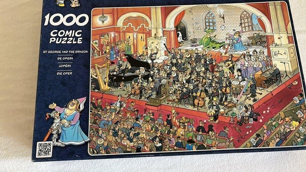 Van Haasteren puzzel 1000 stuks De opera, Ophalen of Verzenden, 500 t/m 1500 stukjes, Zo goed als nieuw, Legpuzzel