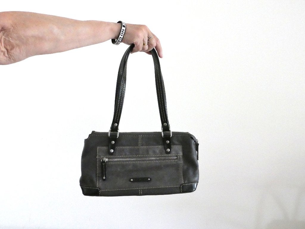 GG Fratelli handtas, Sieraden, Tassen en Uiterlijk, Ophalen of Verzenden, Zo goed als nieuw, Grijs, Handtas