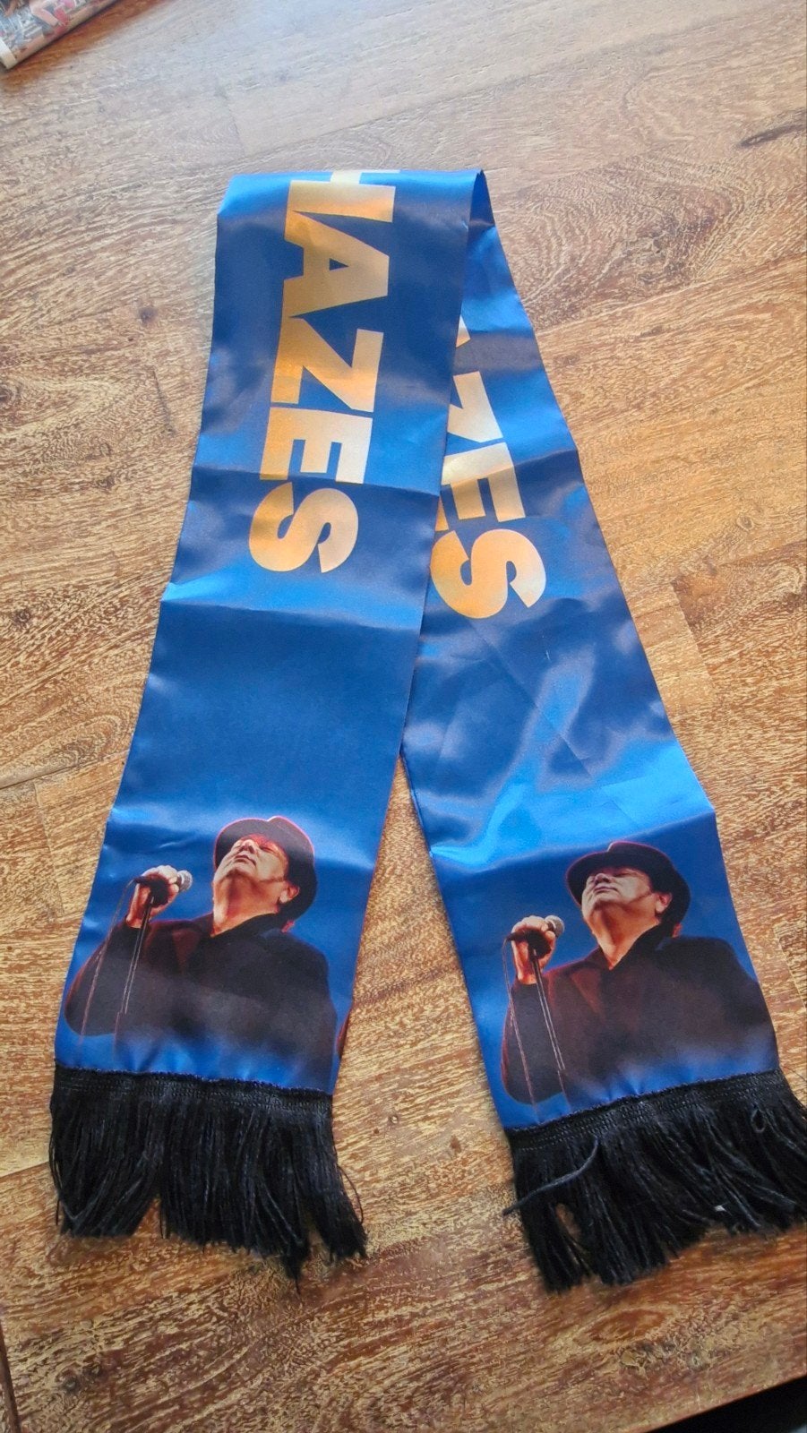 Fan sjaal Andre Hazes - Blauw met afbeelding, Ophalen of Verzenden, Kleding