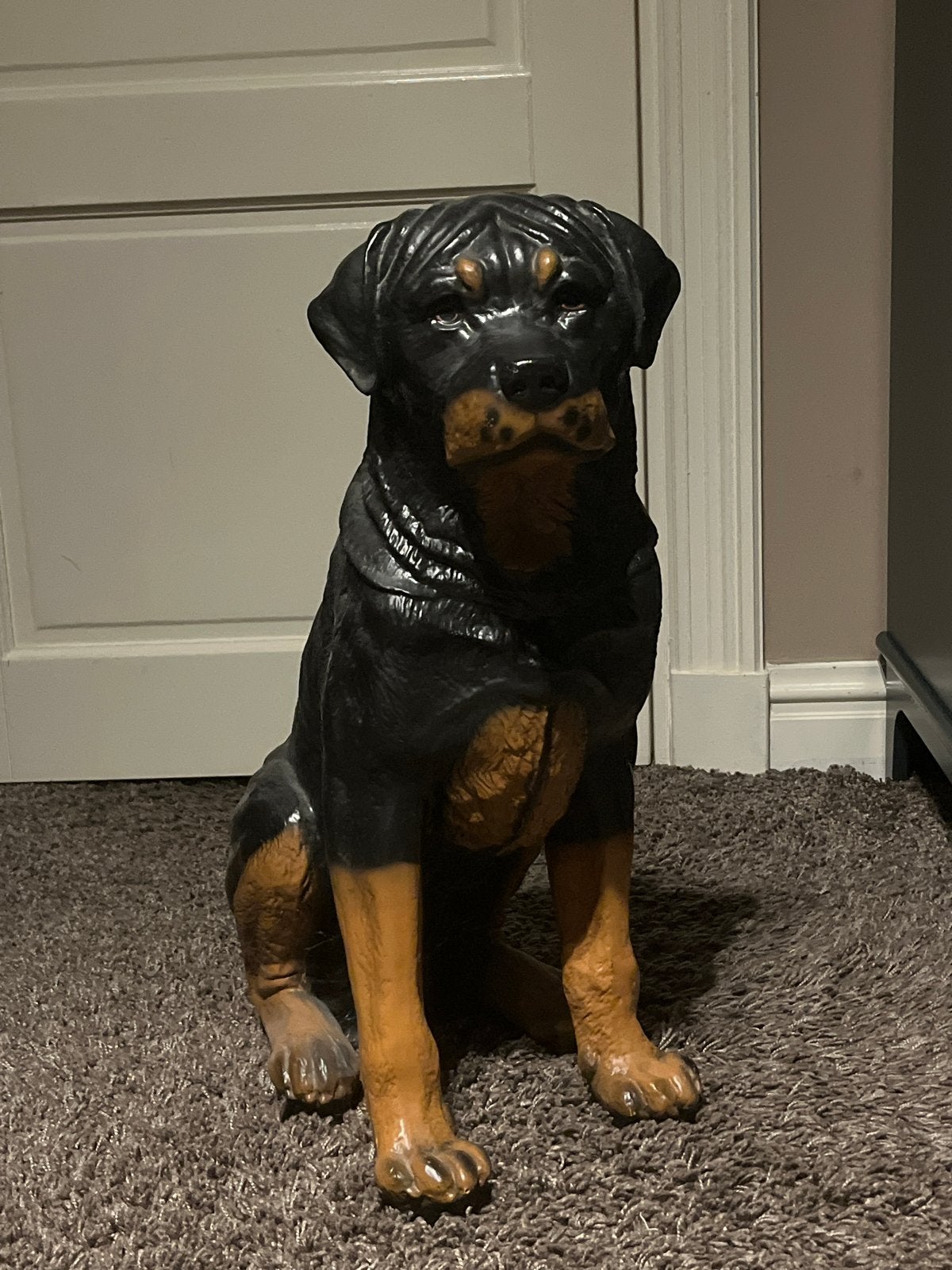 Grote Rottweiler Beeld - Hondenbeeld, Ophalen, Zo goed als nieuw, Dier