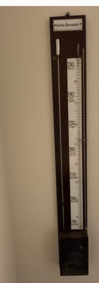 Vintage Kontra-Barometer / Huygens barometer, Ophalen, Gebruikt, Barometer