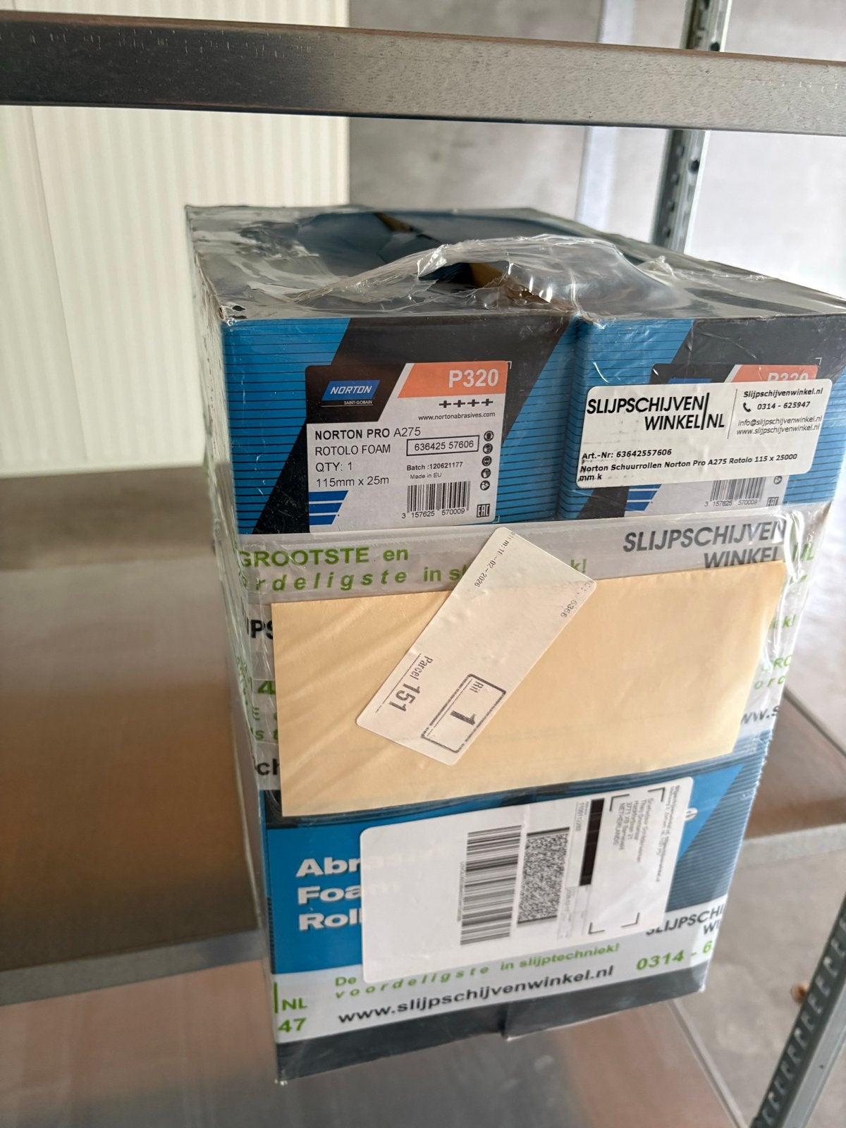 Norton Pro A275 Rotolo Foam P320 schuurrollen 115mm x 25m, Ophalen of Verzenden, Nieuw, Overige typen