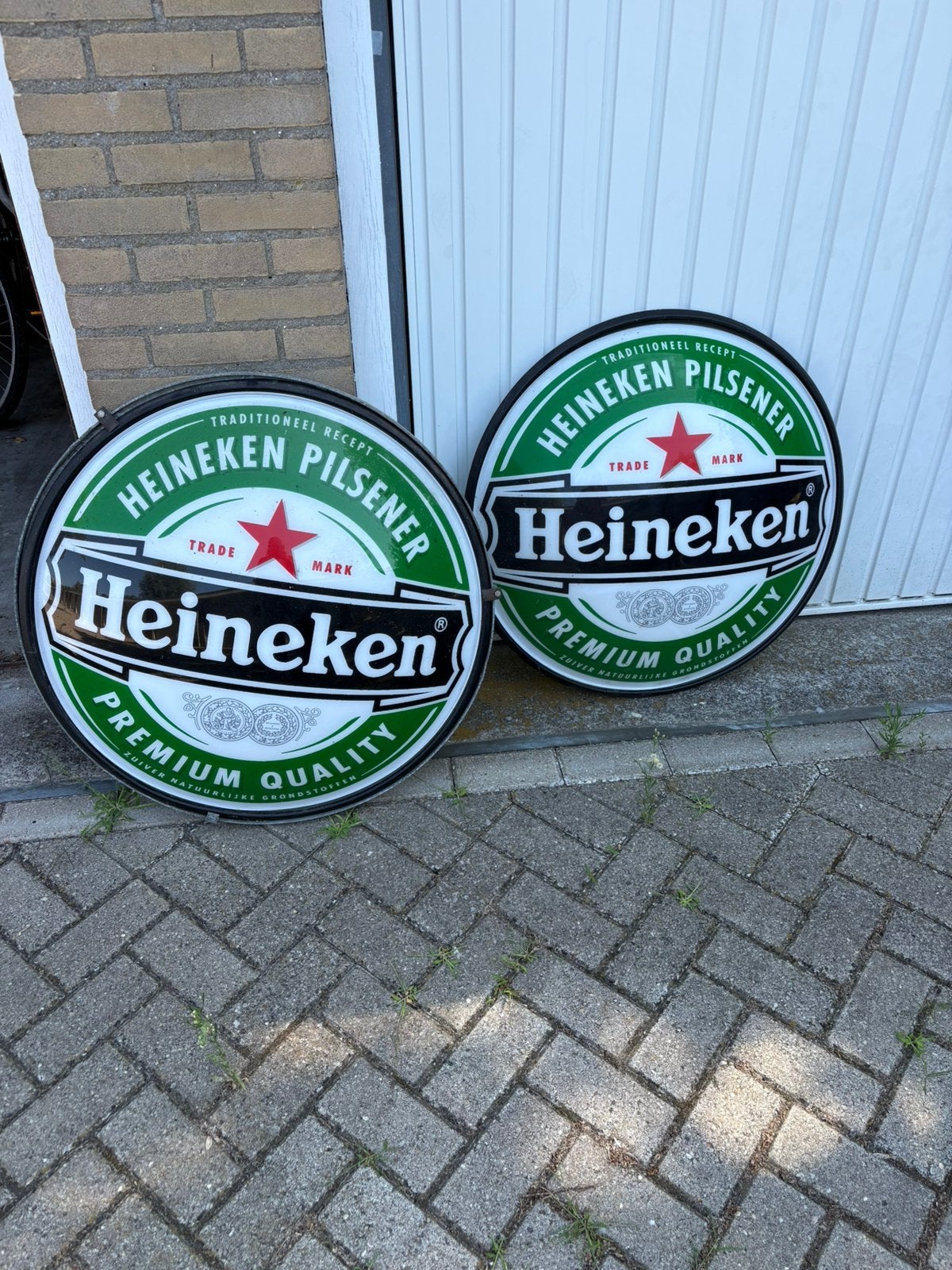 Heineken bord !, Verzamelen, Ophalen, Zo goed als nieuw, Reclamebord, Plaat of Schild, Heineken