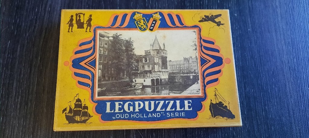 2x Antieke legpuzzel "Oud Holland"-serie (1935)COMPLEET, Antiek en Kunst, Ophalen of Verzenden
