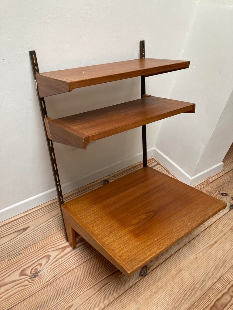 Midcentury vintage wandkast bureau, Ophalen, Zo goed als nieuw, 70 tot 120 cm