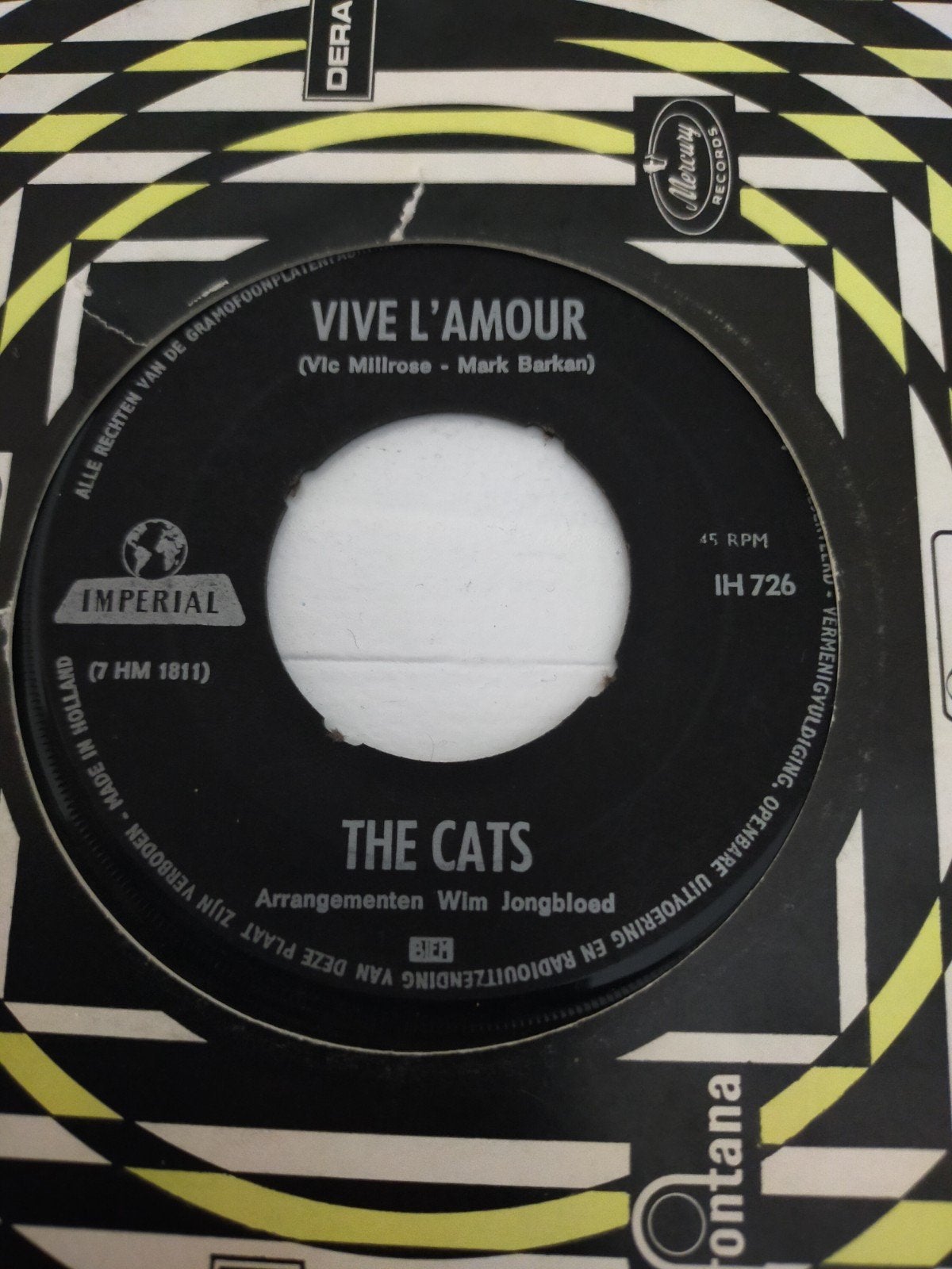 The Cats , Vivi L' amour. ( Zeldzaam ), Ophalen of Verzenden, Zo goed als nieuw, Pop