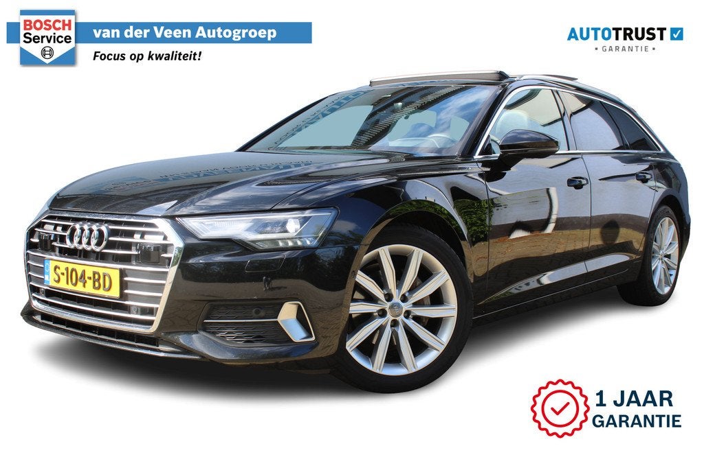 Audi A6 Avant 40 TDI S edition | Incl. 12 maanden Garantie |, Auto's, Audi, Gebruikt, Zwart, Leder, Diesel