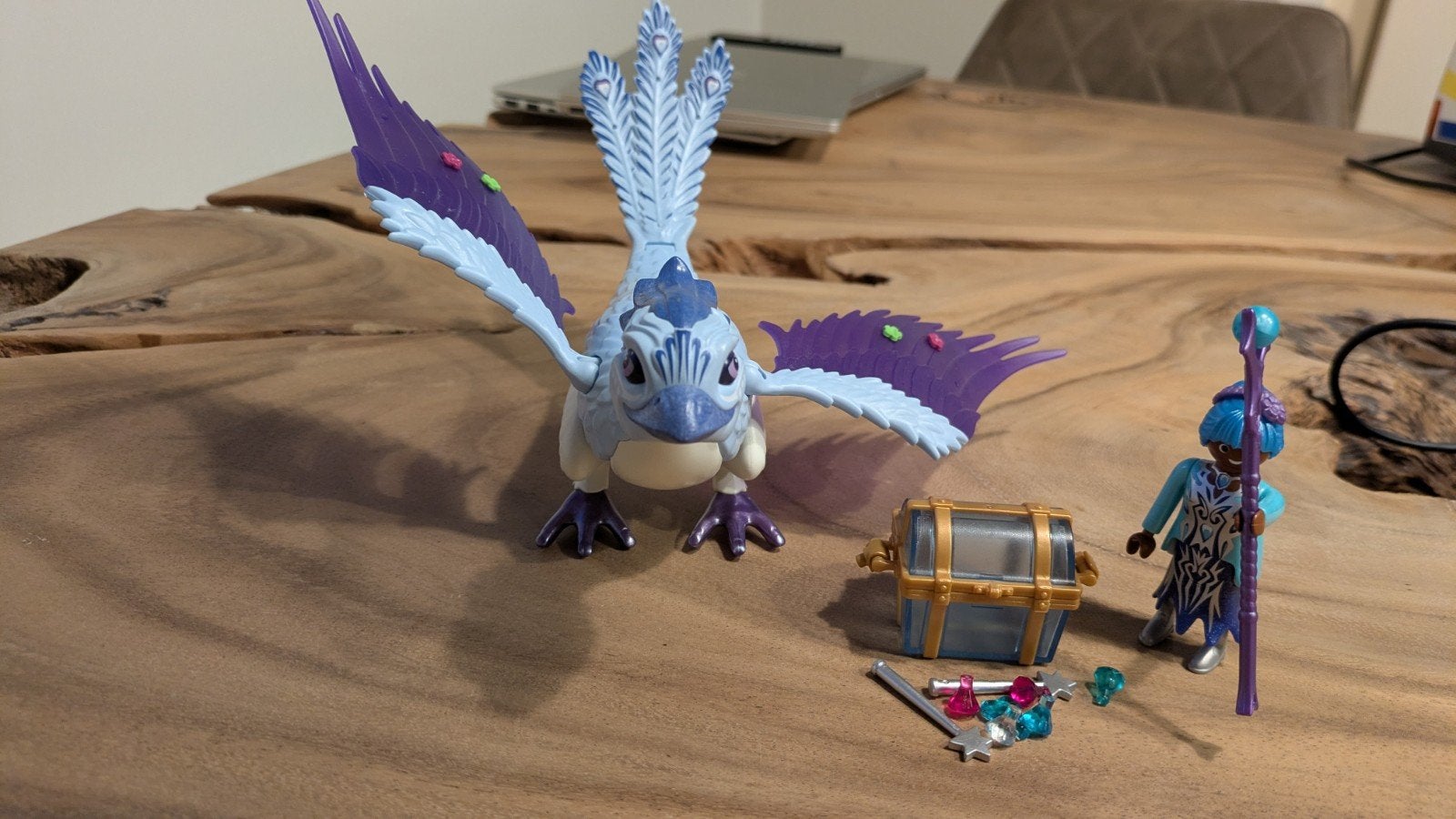 Playmobil feniks Ayuma Kristalfee met Kristalpegasus en scha, Ophalen of Verzenden, Zo goed als nieuw