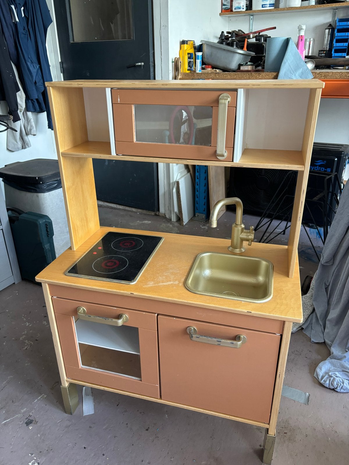 Houten Speelkeuken met Oven, Kookplaat en Kraan, Ophalen, Gebruikt, Hout, Speelkeuken