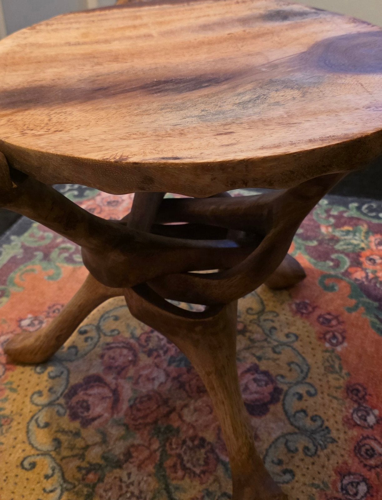 Vintage Interlocking Tripod table 1930/1960, Minder dan 45 cm, Minder dan 55 cm, Gebruikt, Vintage, Afrikaans, Jaren '30/60