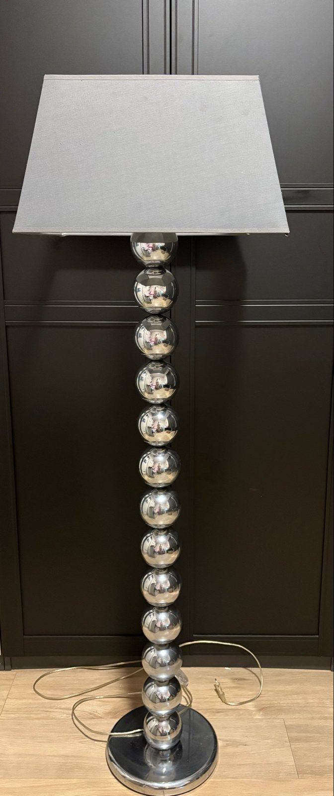 Luxe Eric Kuster Style vloerlamp met chromen bollen, Huis en Inrichting, Lampen | Vloerlampen, Gebruikt, Metaal, 150 tot 200 cm