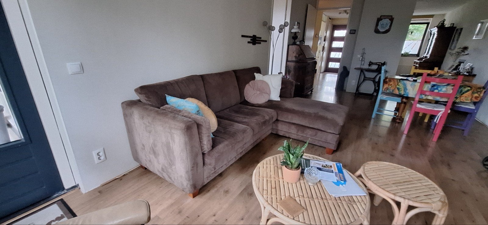 Mooie bank van ripstof met lounge gedeelte, Huizen en Kamers