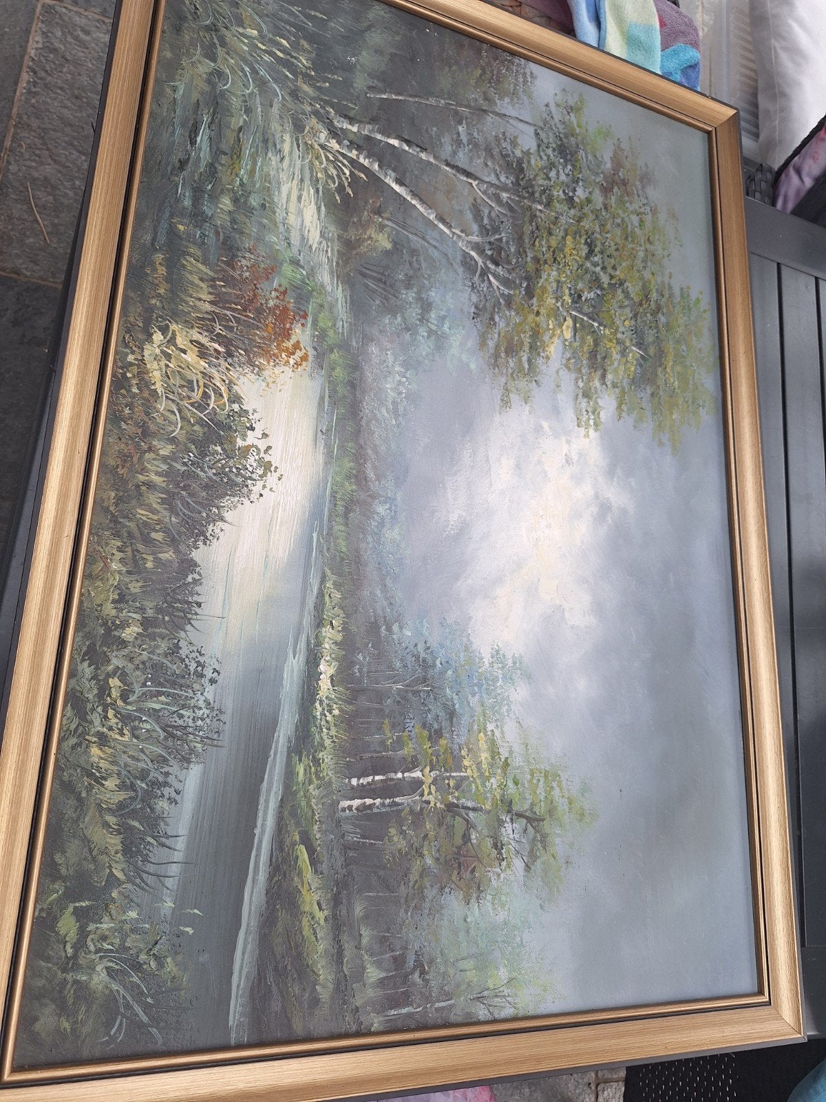 olieverfschilderij, Ophalen