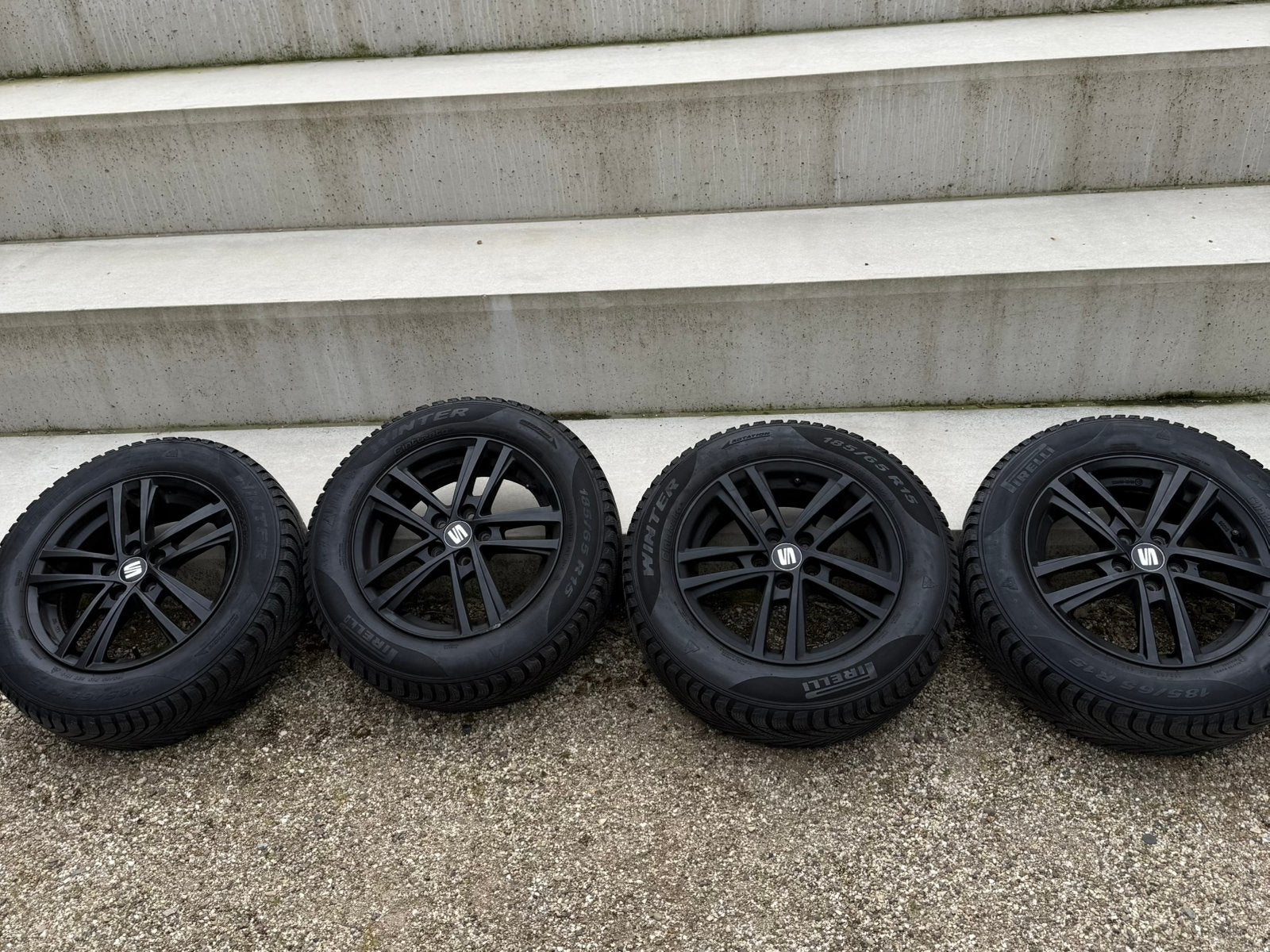 Winterset velgenset winter set VW Seat Skoda 185 65 R15, Auto-onderdelen, Banden en Velgen, Ophalen, 15 inch, Banden en Velgen