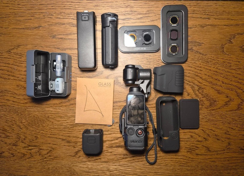 Dji osmo pocket 4 + Complete Accessoires Bundle, Overige merken, Externe microfoon, Overige soorten, Zo goed als nieuw
