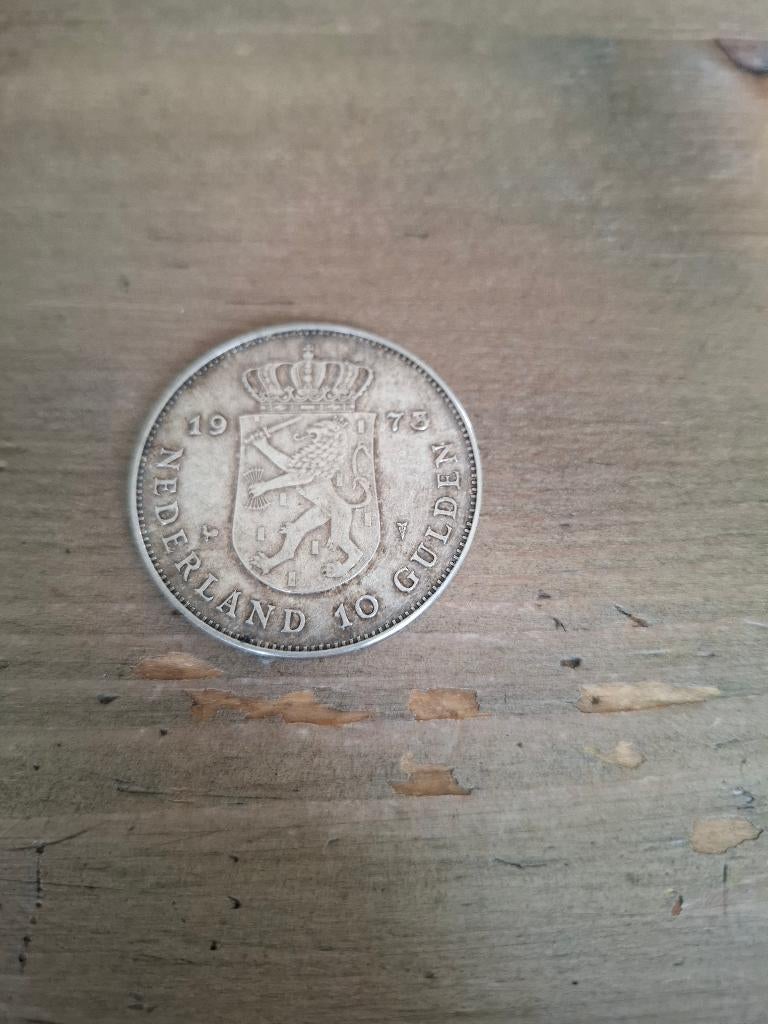 Muntstuk Nederland 10 gulden, Ophalen of Verzenden, Koningin Juliana, 10 gulden