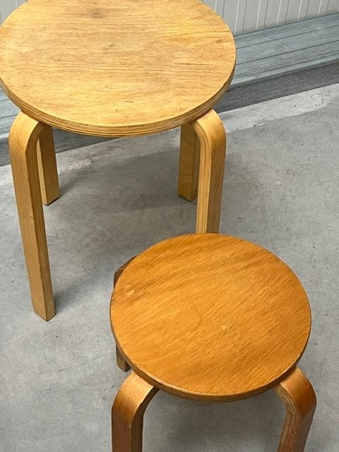 Frosta krukken 2x vintage krukjes retro design kruk stool, Ophalen, Gebruikt, ., .