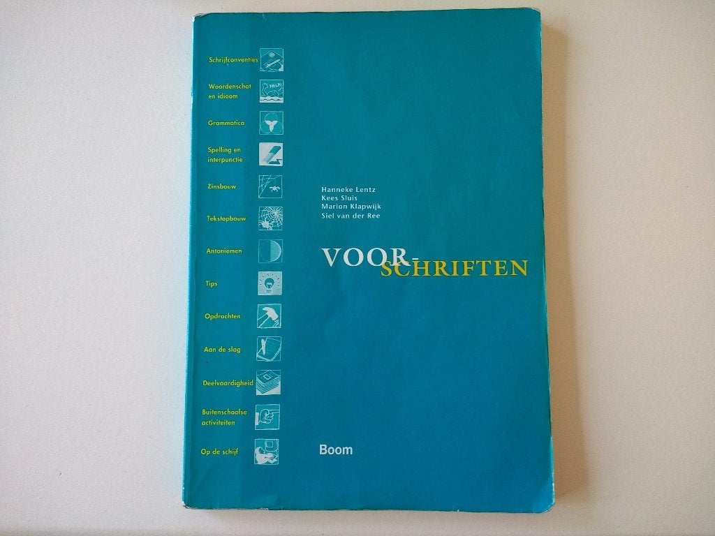 Voor-schriften, NT2-cursus brieven schrijven, gebruikt boek, Ophalen of Verzenden, Alpha, Gelezen, Niet van toepassing