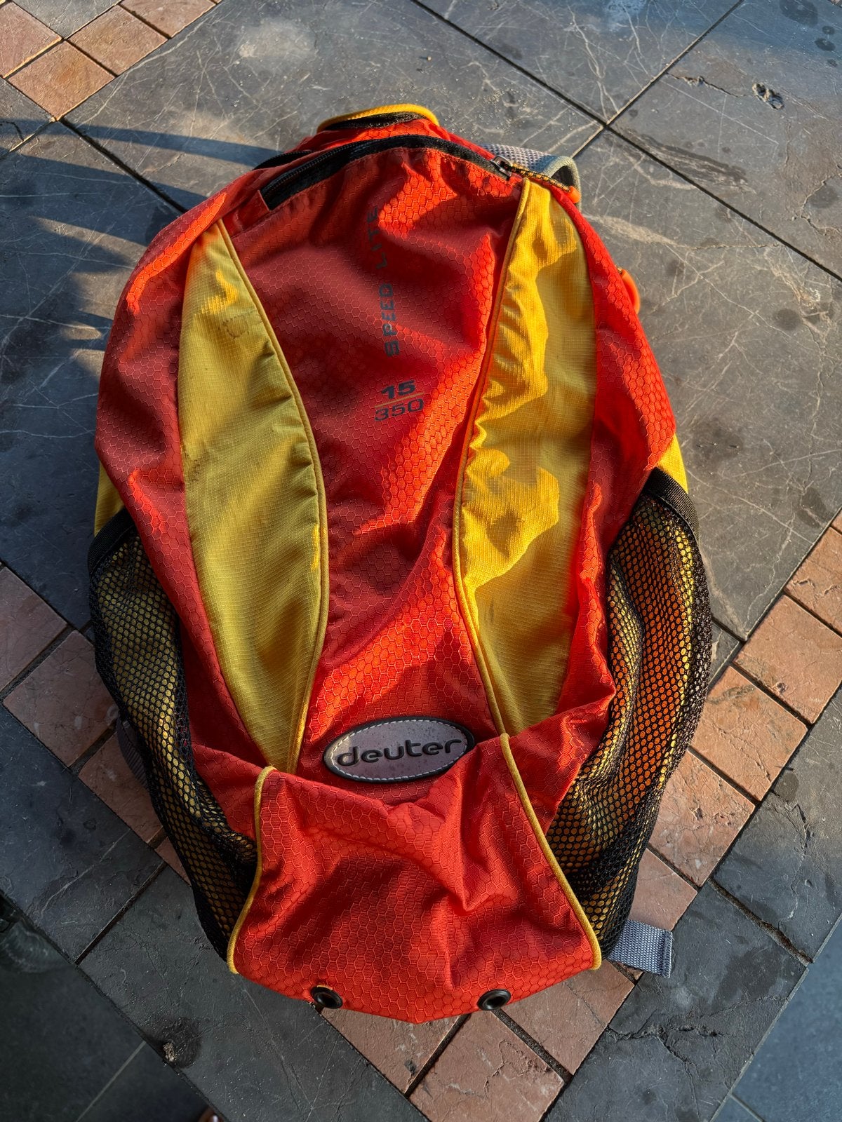 Deuter Speed Lite 15 rugzak - Oranje/Geel, Gebruikt, Ophalen of Verzenden, Minder dan 25 cm, Trekking