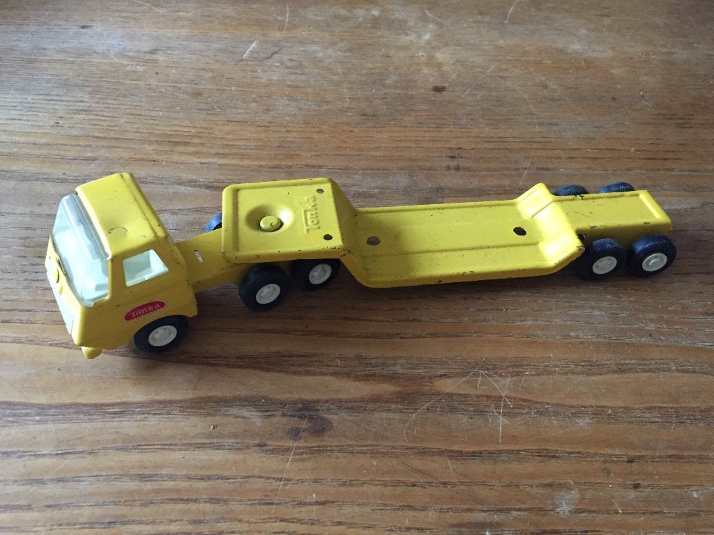 Vintage Tonka dieplader vrachtwagen truck, Verzamelen, Speelgoed, Ophalen of Verzenden