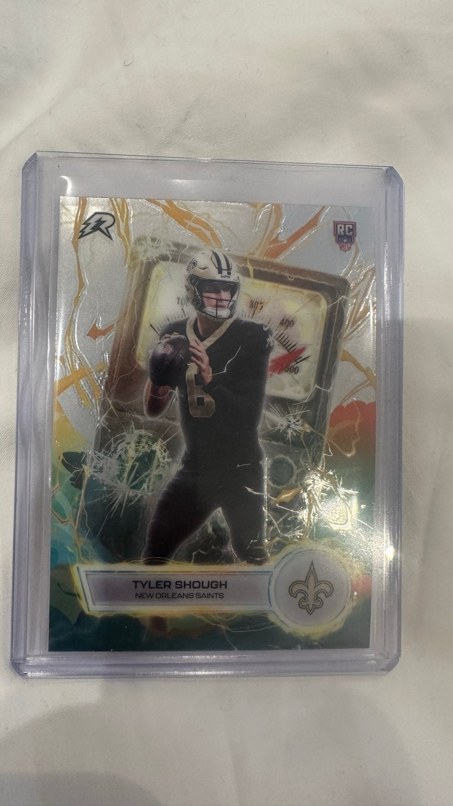 Tyler Shough Rookie Kaart - New Orleans Saints, Verzenden, Zo goed als nieuw, Overige sporten, Spelerskaart