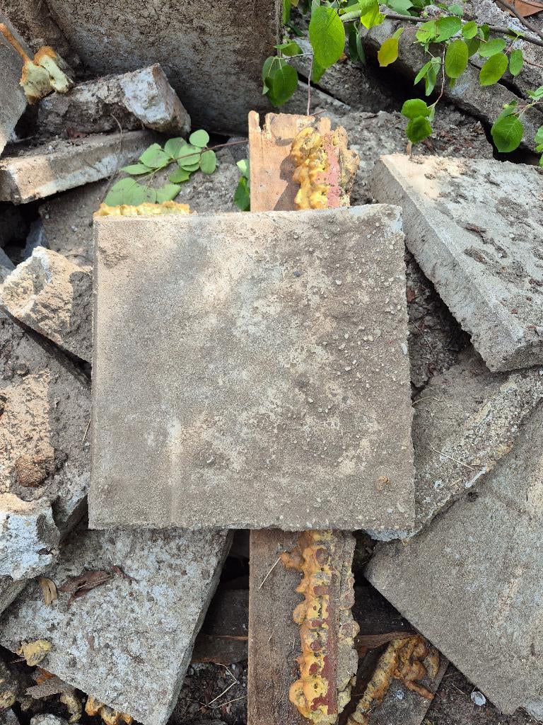 Beton tegels (10-15 stuks), Ophalen, Gebruikt, Minder dan 5 m², Beton