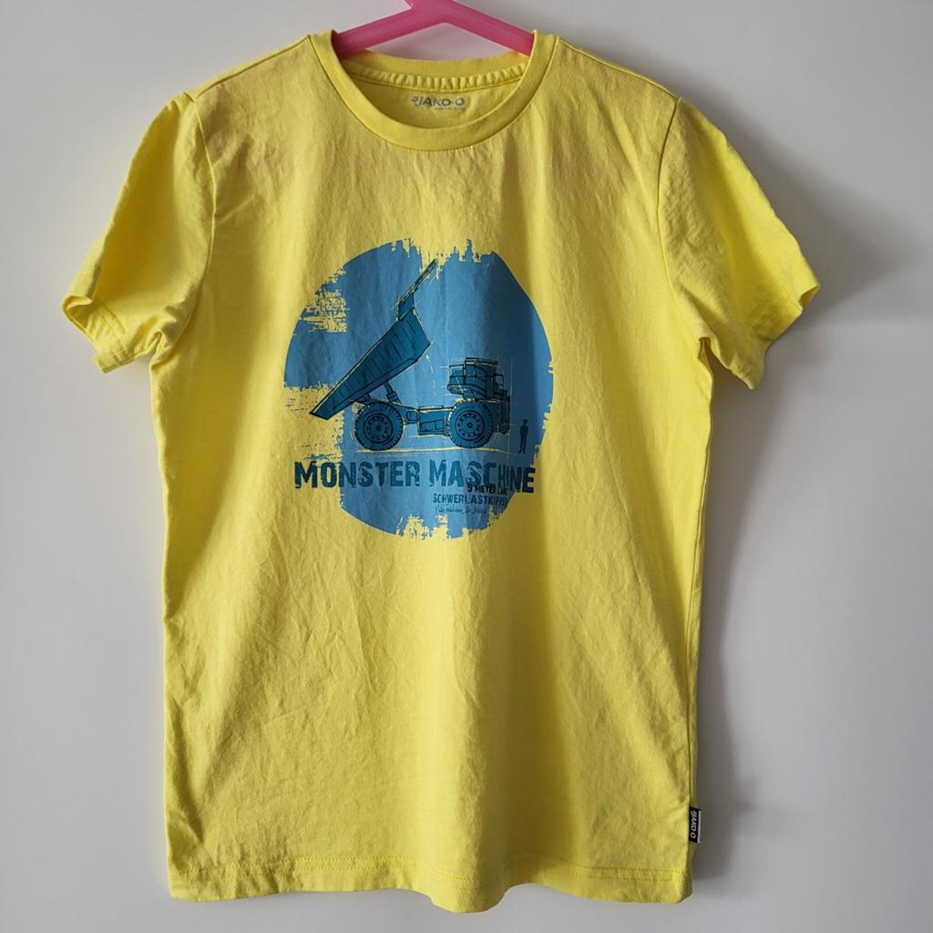 Jako-O T-shirt Geel met Monster Machine print, Jako-O, Gebruikt, Ophalen of Verzenden, Shirt of Longsleeve