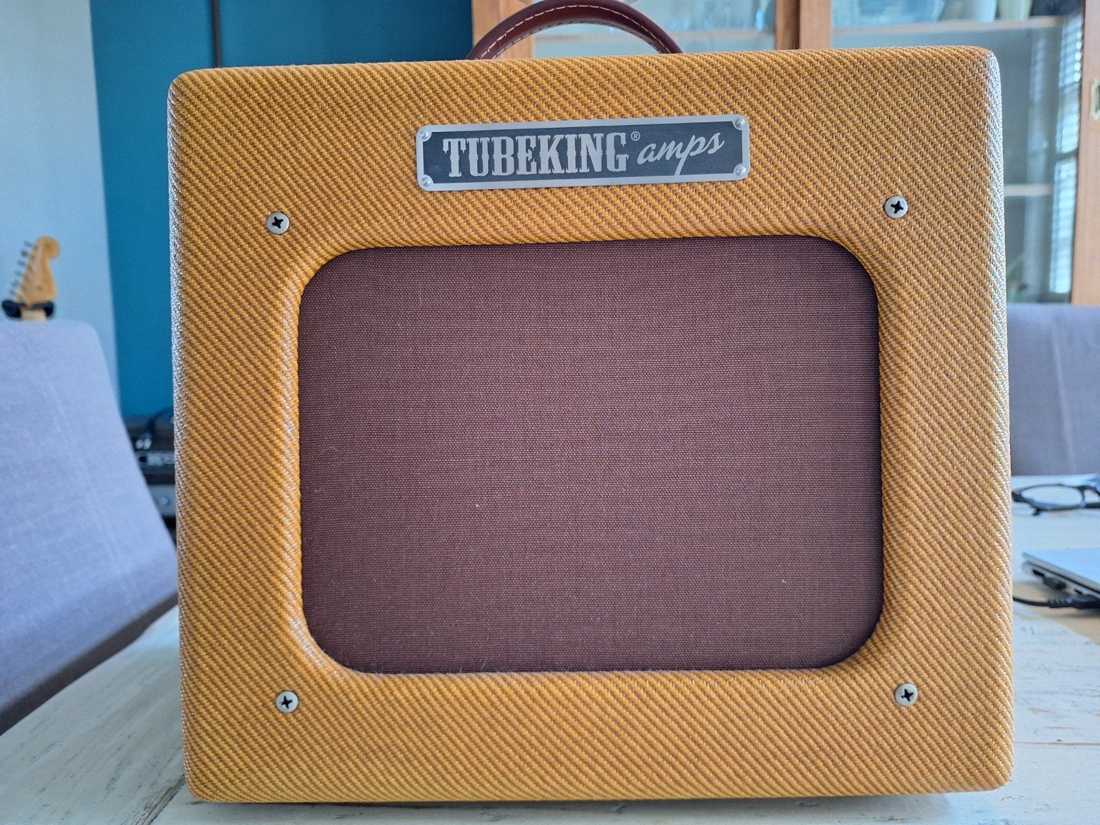 Tubeking 5F1A champ + extra speaker, Ophalen of Verzenden, Zo goed als nieuw, Gitaar, Minder dan 50 watt