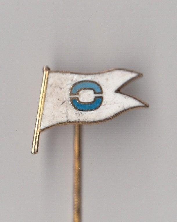 Scheepvaart emaille Vlag speldje, Gebruikt, Niet vindbaar, Niet vindbaar, Speldje of Pin
